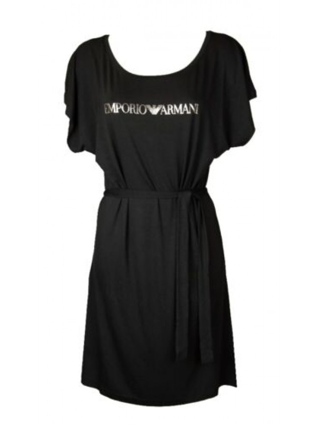 Abito donna EMPORIO ARMANI manica calata scollo a barca cintura in vita spacchi 