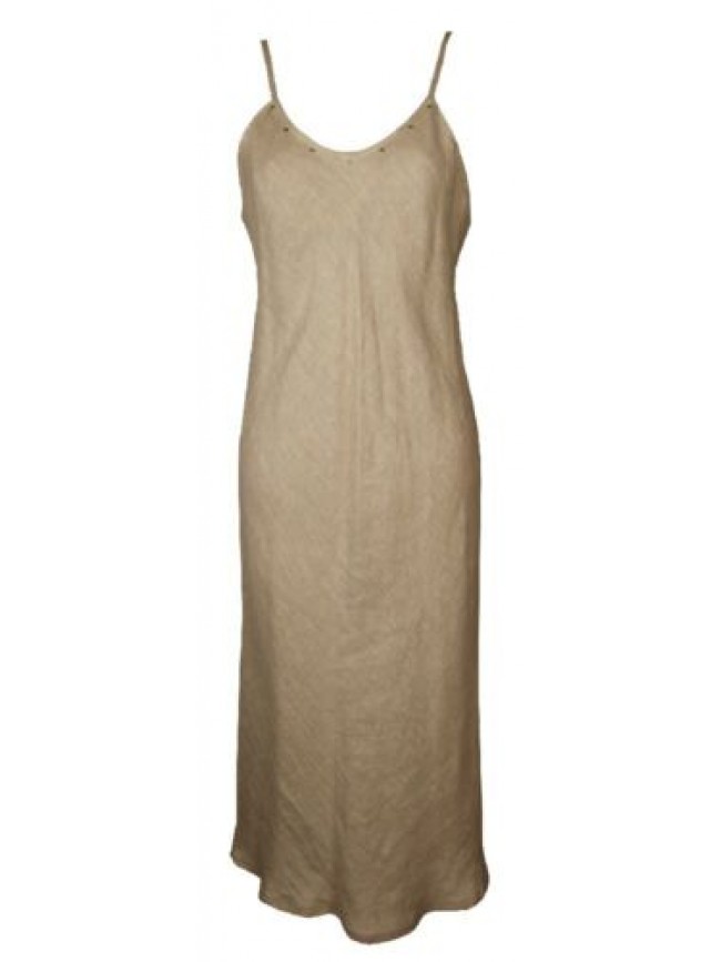Abito donna con laccini vestito lungo in lino VALENTINA'S articolo 03-198 Made i