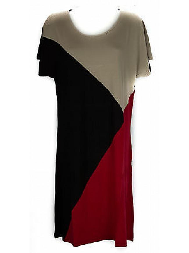 Abito vestito donna dress RAGNO articolo 70266N taglia 48 colore 640F COCCI