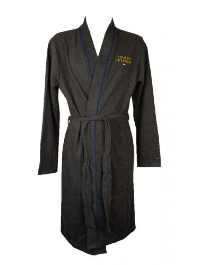 Accappatoio leggero TH TOMMY HILFIGER vestaglia da casa incrociata con logo rica