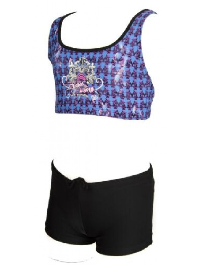 Bikini costume slip pantaloncino shorts reggiseno mare piscina bimba bambina 2 p