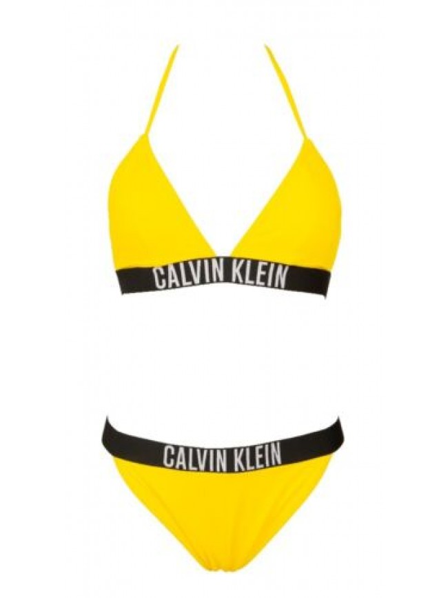 Bikini donna CALVIN KLEIN reggiseno a triangolo imbottitura removibile slip elas