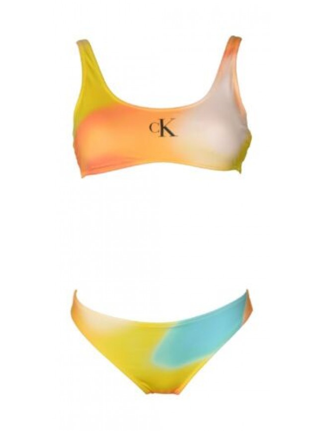 Bikini donna CALVIN KLEIN reggiseno senza agganciatura imbottitura removibile sl