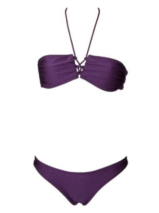 Bikini donna EMPORIO ARMANI reggiseno a fascia e brasiliana mare o piscina artic