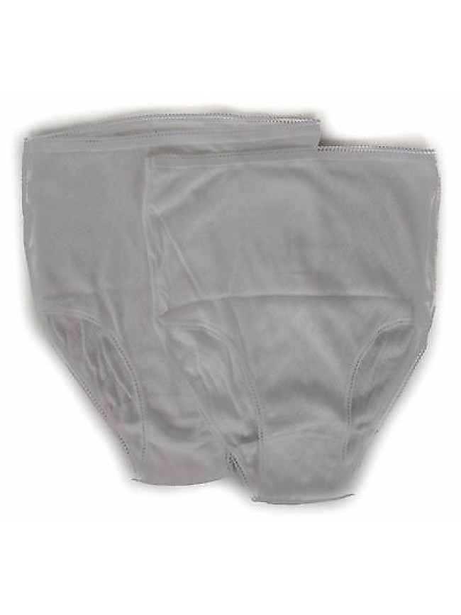Bipack 2 slip alto mutanda donna brief ANNIC art. SOGNO taglia 7/XXL col. BIANCO