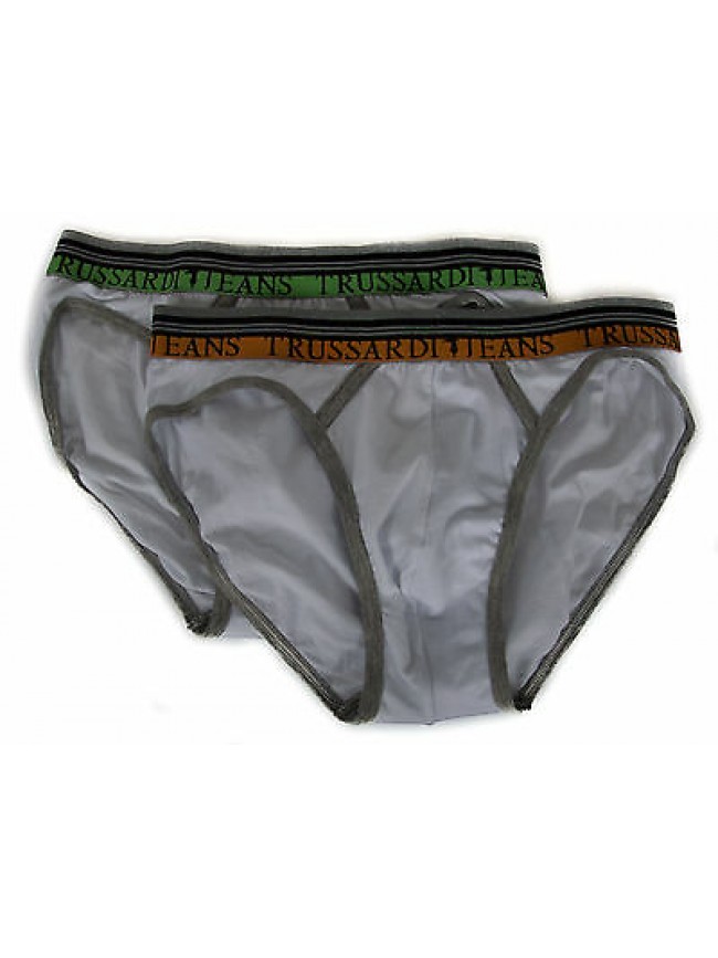 Bipack 2 slip uomo TRUSSARDI JEANS articolo TR032R taglia XXL colore 010B BIANCO