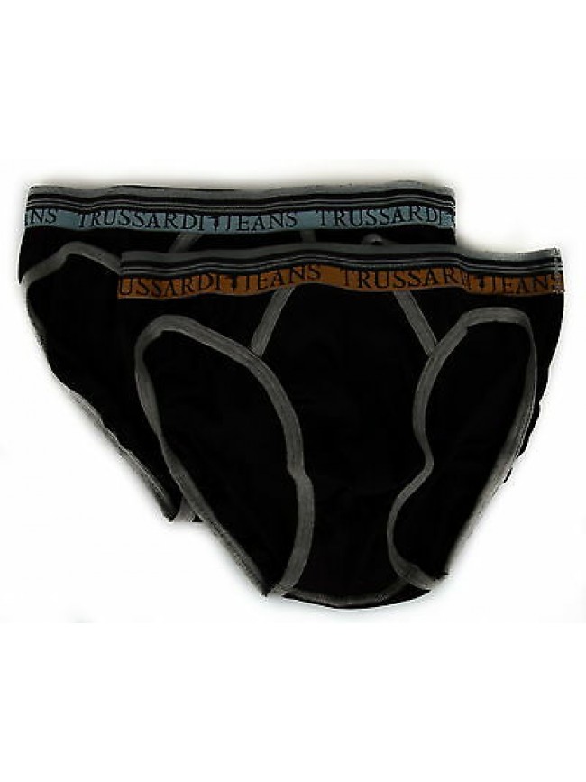 Bipack 2 slip uomo TRUSSARDI JEANS articolo TR032R taglia XXL colore 020B NERO