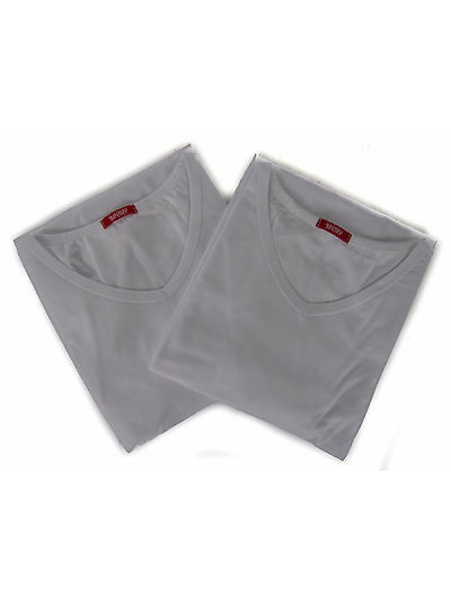 Bipack 2 t-shirt scollo V uomo underwear RAGNO 062478 taglia XXL c. 010B BIANCO