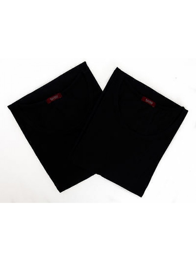 Bipack 2 t-shirt scollo giro uomo underwear RAGNO 062477 taglia XXL c. 078B BLEU