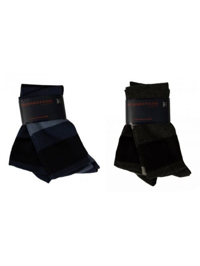 Bipack calza sottoginocchio confezione 2 calze uomo calzini stretch cotton TRUSS