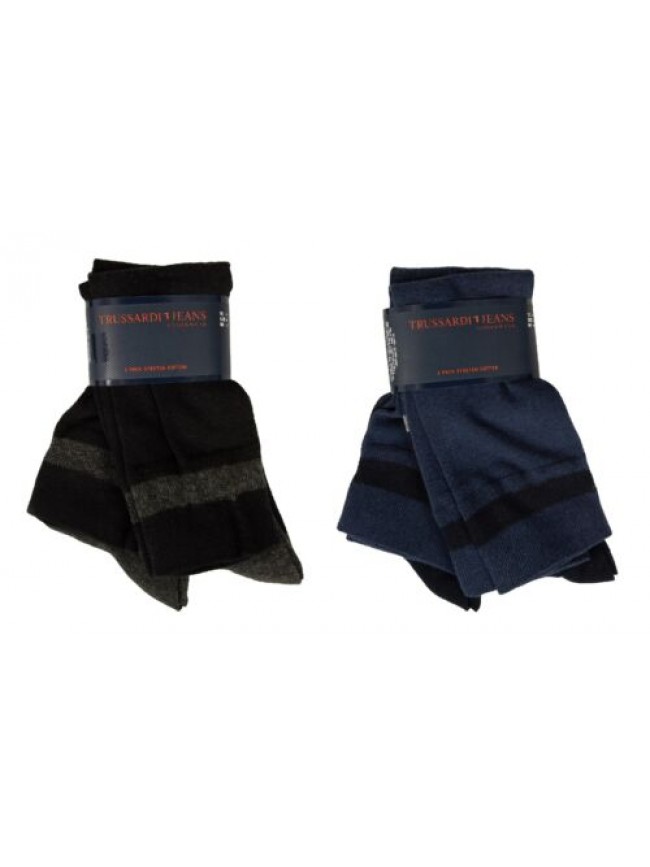 Bipack calza sottoginocchio confezione 2 calze uomo calzini stretch cotton TRUSS