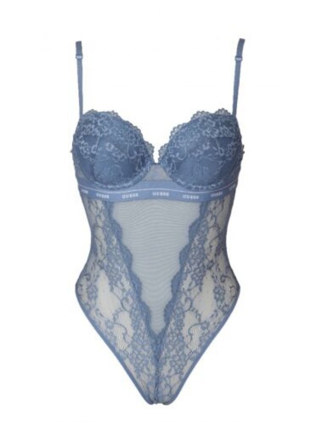 Body brasiliana donna GUESS a laccio coppe imbottite con ferretto push up e pizz