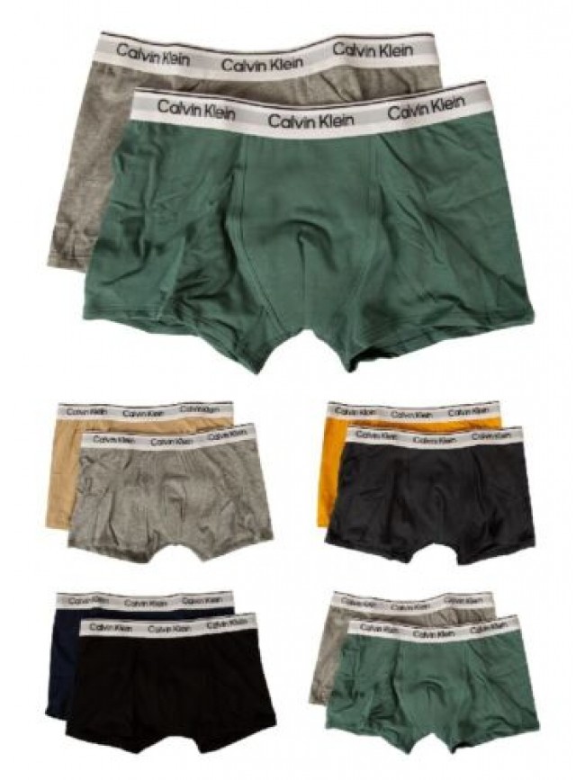Boxer bimbo CALVIN KLEIN maschio ragazzo junior confezione 2 capi elastico a vis