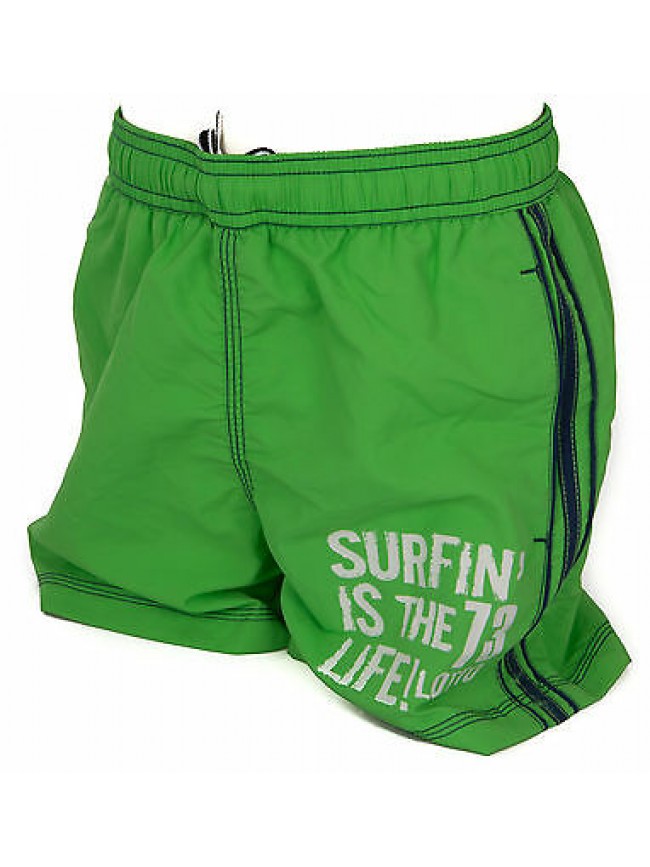 Boxer costume mare bimbo short beachwear LOTTO a. Q4276 taglia S 9-10 col. GREEN