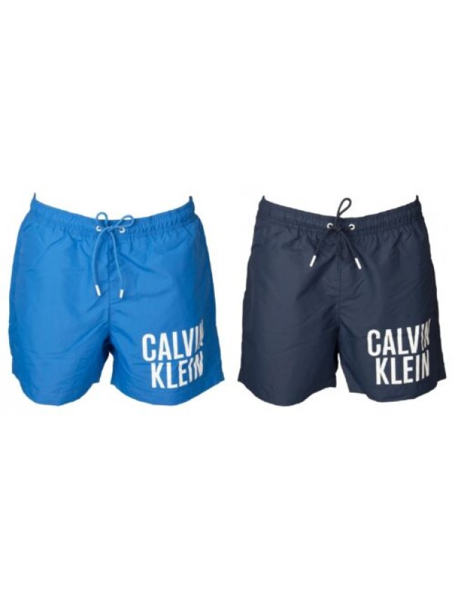Boxer mare CK CALVIN KLEIN piscina uomo swimwear con logo stampato  articolo KM0