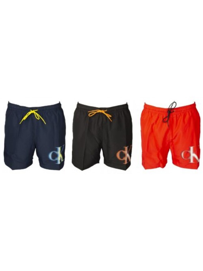 Boxer mare CK CALVIN KLEIN piscina uomo swimwear con logo stampato  articolo KM0