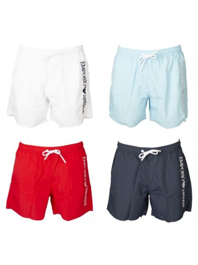 Boxer mare uomo EMPORIO ARMANI costume da bagno piscina pantaloncino con tasche 