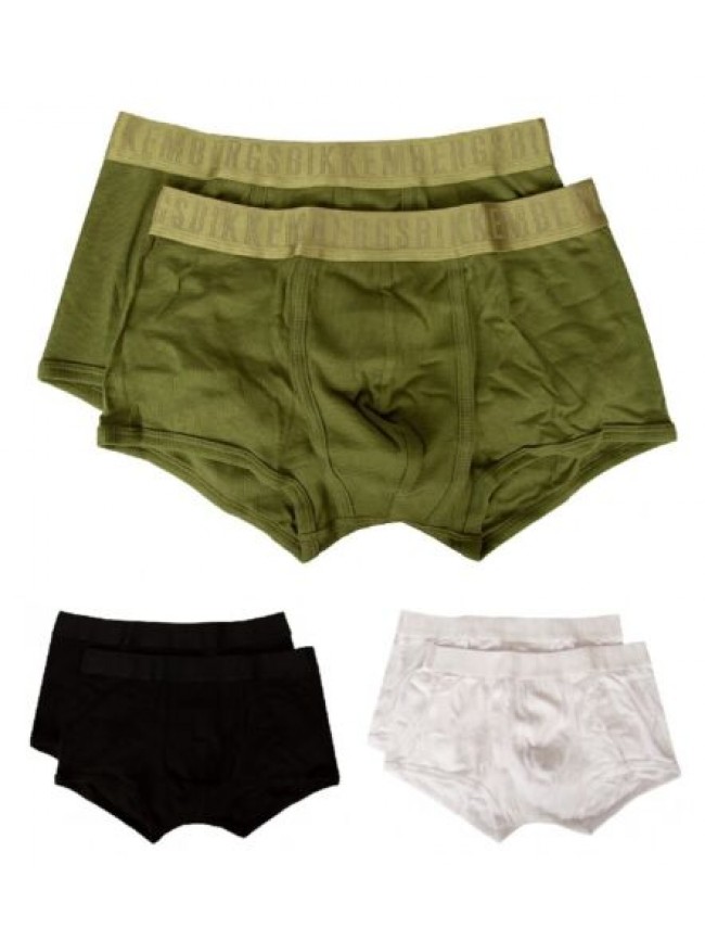 Boxer uomo BIKKEMBERGS confezione 2 capi cotone elesticizzato elastico a vista u
