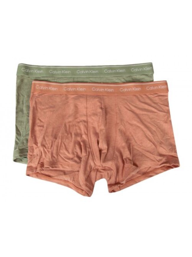 Boxer uomo CALVIN KLEIN confezione 2 boxer in cotone elasticizzato elastico a vi