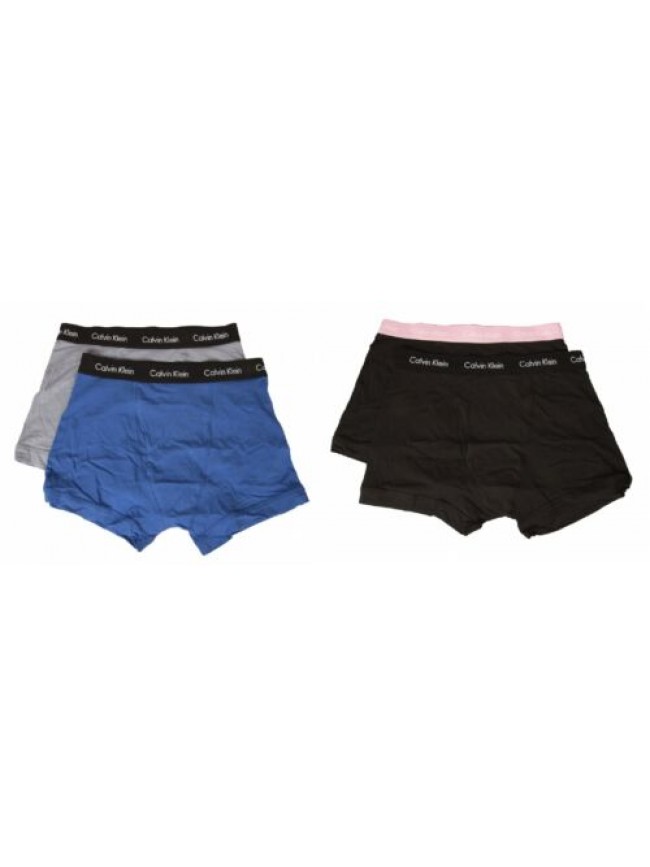 Boxer uomo CK CALVIN KLEIN confezione 2 boxer in cotone elastico a vista apertur