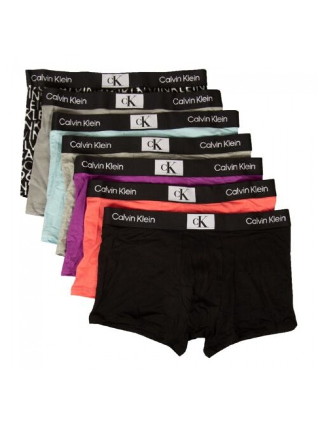 Boxer uomo CK CALVIN KLEIN confezione 7 pezzi elastico a vista cotone elasticizz
