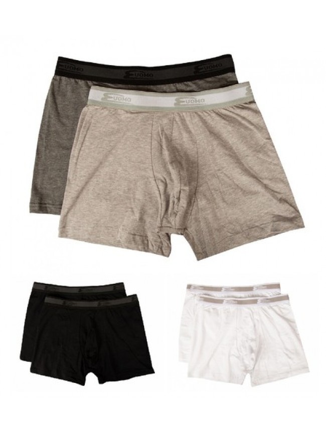 Boxer uomo COTONELLA parigamba confezione 2 capi elastico a vista cotone elastic