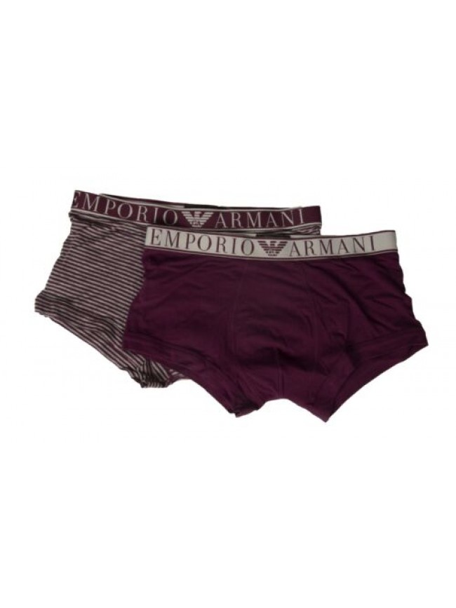 Boxer uomo EMPORIO ARMANI parigamba confezione 2 pezzi bipack elastico a vista e