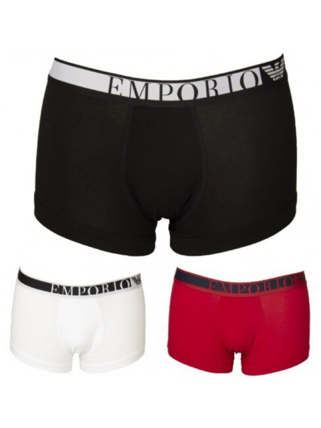 Boxer uomo EMPORIO ARMANI parigamba elastico a vista cotone elasticizzato underw