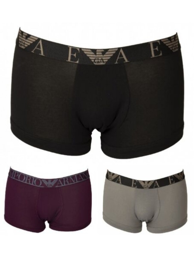 Boxer uomo EMPORIO ARMANI parigamba elastico a vista cotone elasticizzato underw