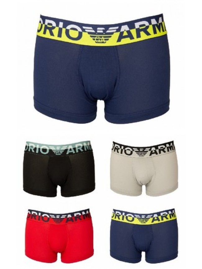 Boxer uomo EMPORIO ARMANI parigamba elastico a vista cotone elasticizzato underw