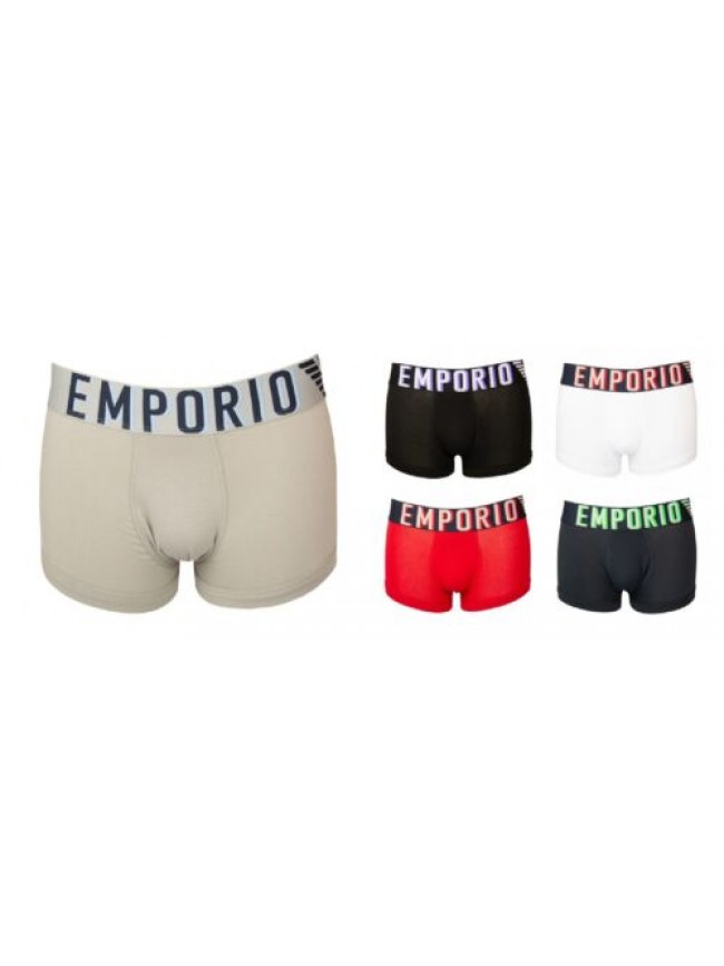 Boxer uomo EMPORIO ARMANI parigamba elastico a vista logato cotone elasticizzato