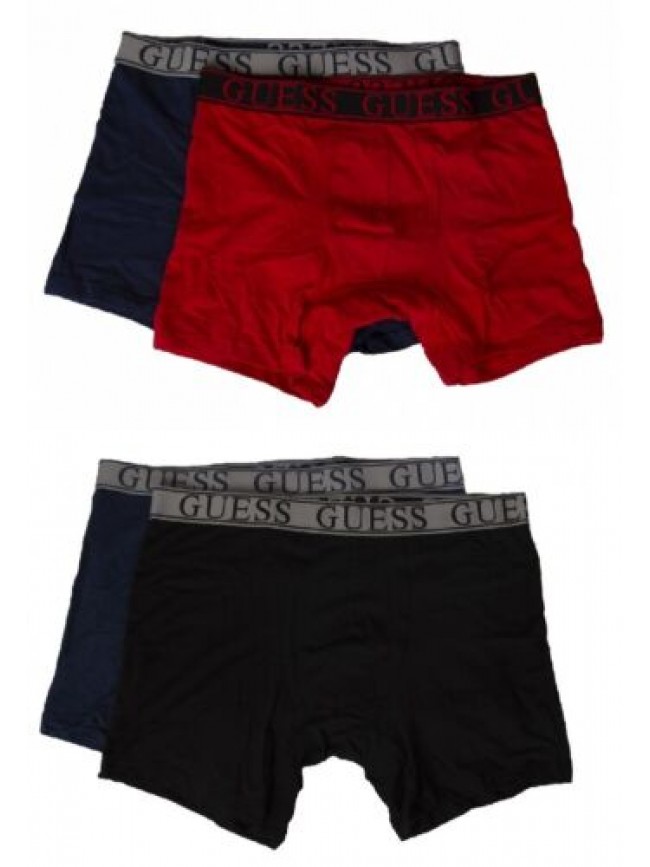 Boxer uomo GUESS confezione 2pezzi bipack elastico a vista cotone elasticizzatoa