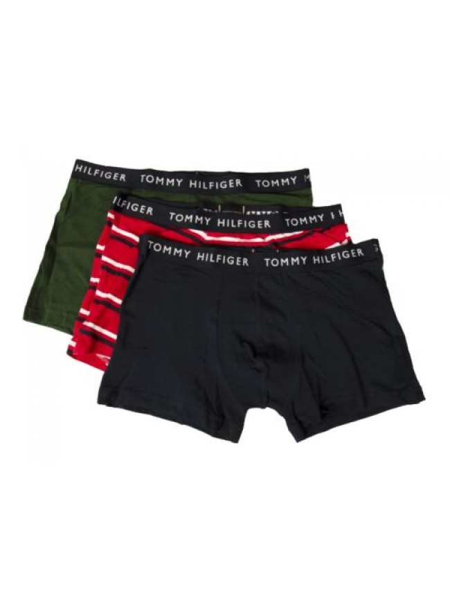 Boxer uomo TH TOMMY HILFIGER confezione 3 pezzi elastico a vista cotone elastici