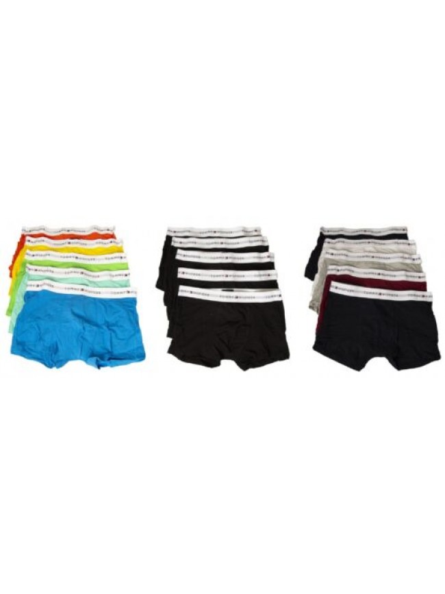 Boxer uomo TH TOMMY HILFIGER confezione 5 pezzi con elastico a vista cotone elas