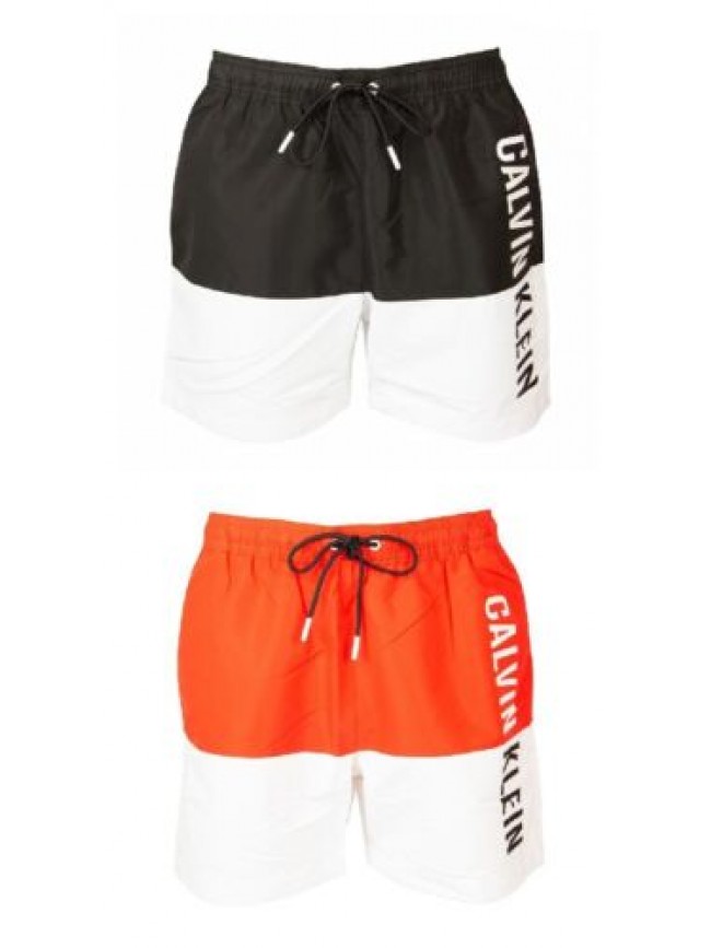 Boxer uomo mare CK CALVIN KLEIN piscina swimwear con logo stampato elastico e co
