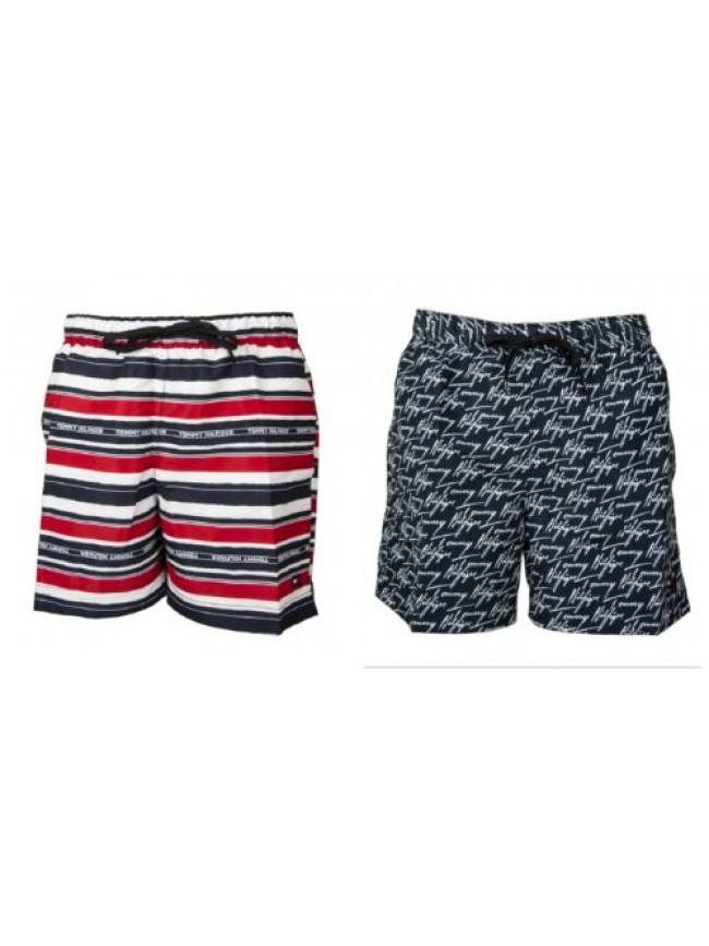 Boxer uomo mare TOMMY HILFIGER  piscina swimwear con elastico in vita e coulisse