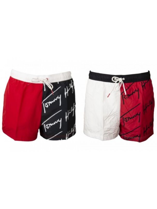 Boxer uomo mare TOMMY HILFIGER  piscina swimwear con elastico in vita e coulisse