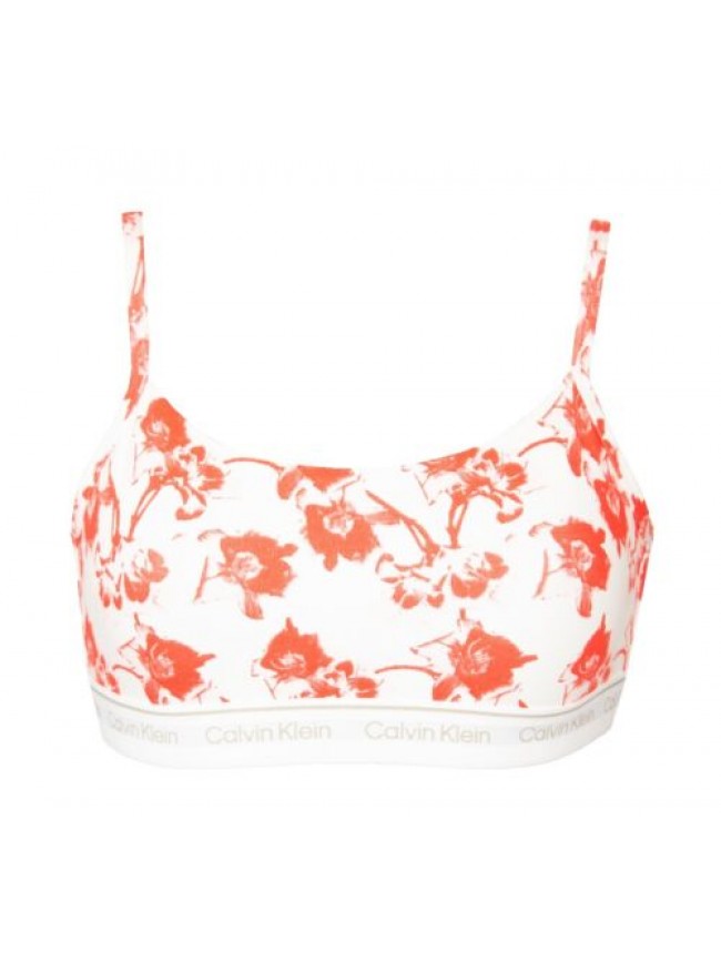 Bralette donna CK CALVIN KLEIN reggiseno brassiere senza agganciatura elastico a