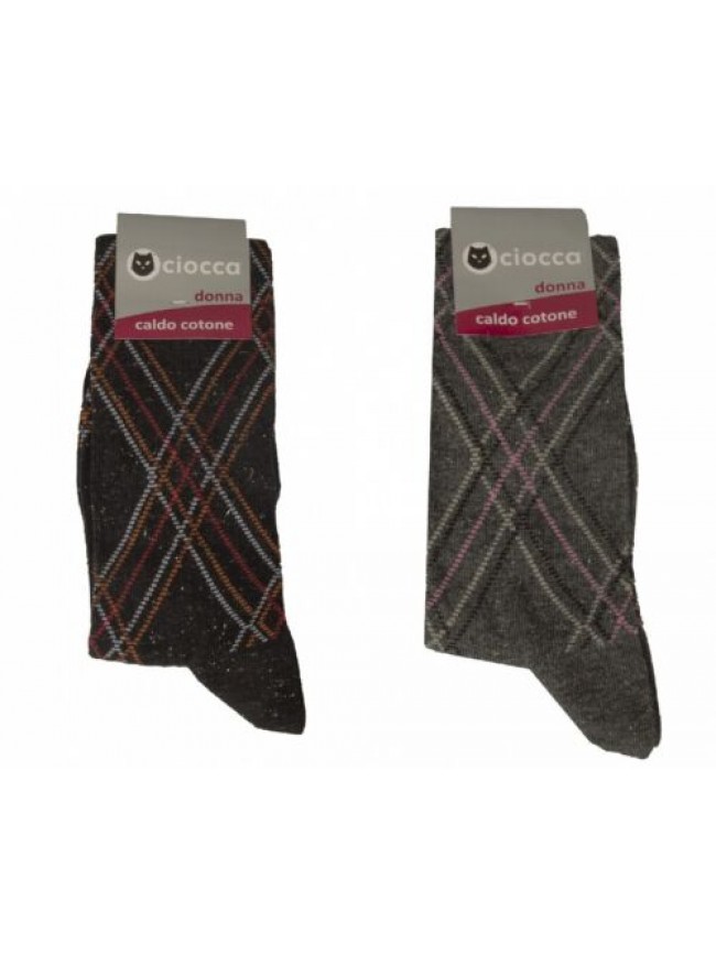 Calza calzino alto donna CIOCCA lungo gambaletti calzini in caldo cotone articol
