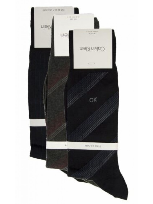Calza uomo 3 paia di calzini trunk bassi in cotone CK CALVIN KLEIN articolo ECP1