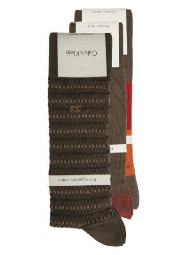 Calza uomo 3 paia di calzini trunk bassi in cotone CK CALVIN KLEIN articolo ECR1