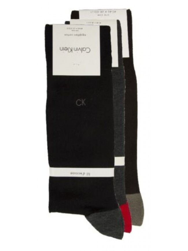 Calza uomo 3 paia di calzini trunk bassi in cotone CK CALVIN KLEIN articolo TRIP