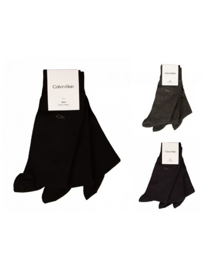Calza uomo CK CALVIN KLEIN calzini trunk bassi in caldo cotone confezione 3 capi