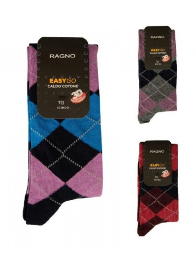 Calza uomo RAGNO lunga calzino alto calzini in caldo cotone 3D bielastico easy g