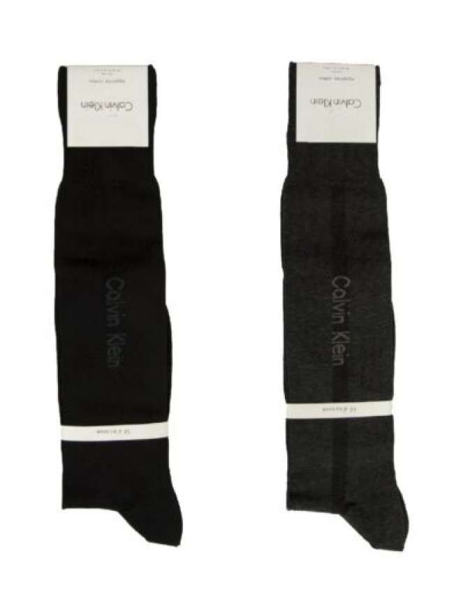 Calza uomo lunga 1 paio di calzini alti in cotone filo di Scozia CK CALVIN KLEIN