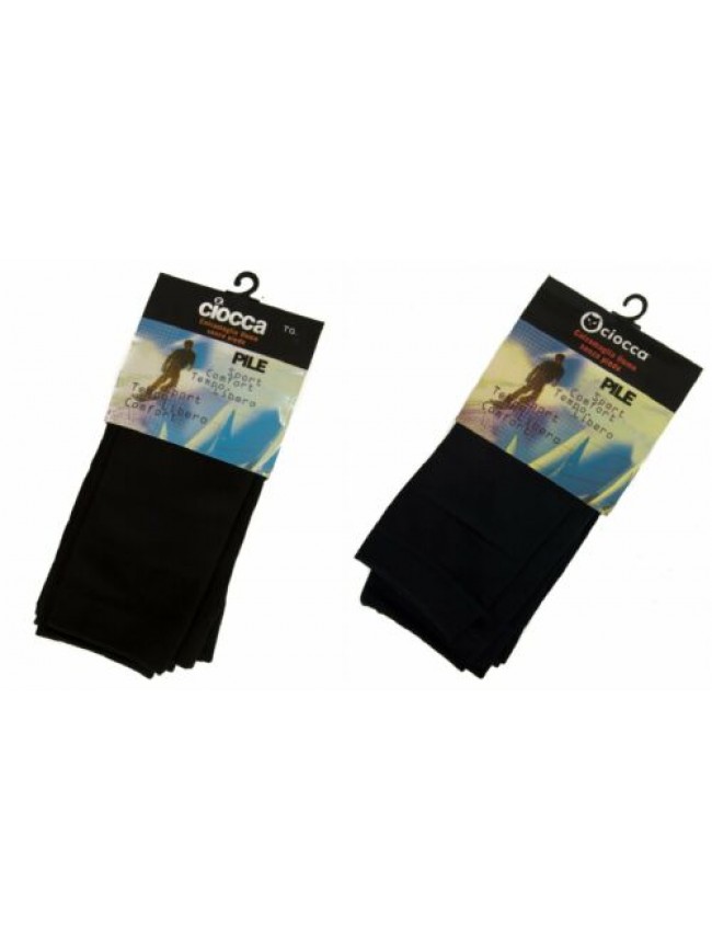 Calzamaglia collant leggings uomo senza piede pile CIOCCA articolo 512/L