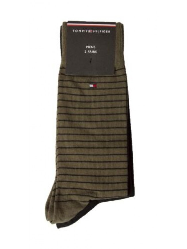 Calze uomo TH TOMMY HILFIGER 2 paia di calzini trunk bassi in cotone assortiti a