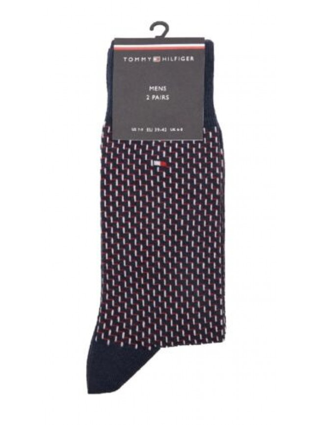 Calze uomo TH TOMMY HILFIGER 2 paia di calzini trunk bassi in cotone assortiti a