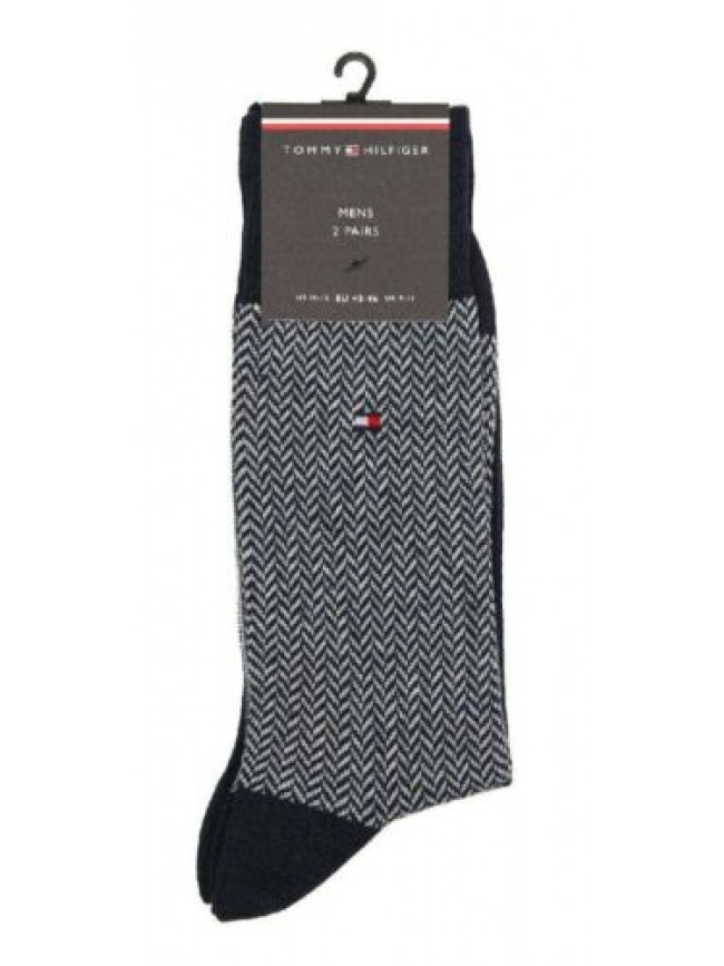 Calze uomo TH TOMMY HILFIGER 2 paia di calzini trunk bassi in cotone assortiti a