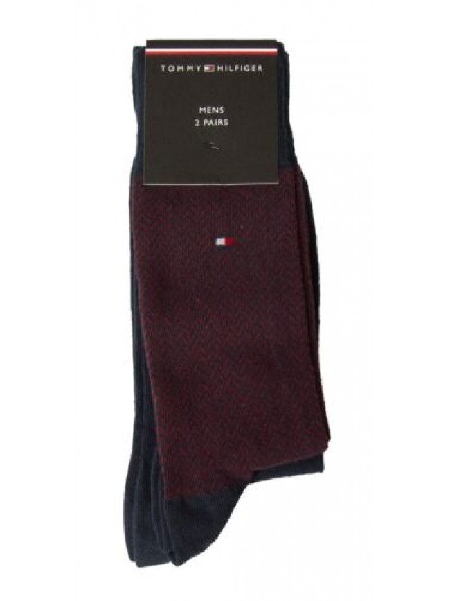 Calze uomo TH TOMMY HILFIGER 2 paia di calzini trunk bassi in cotone assortiti a